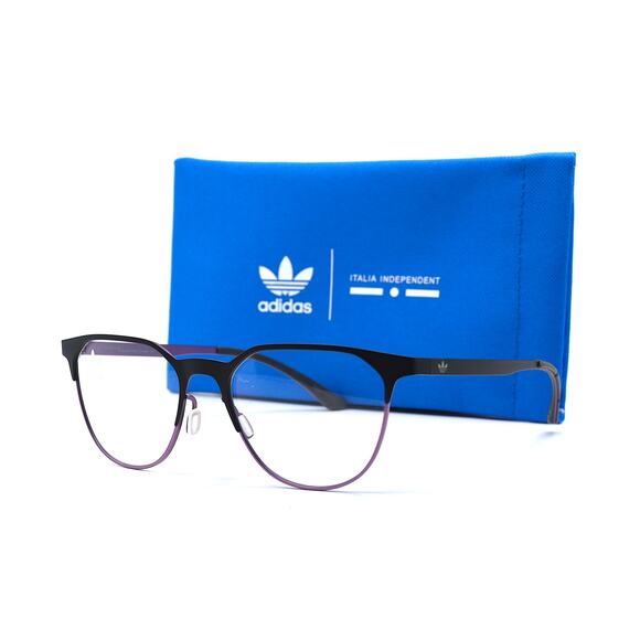 NEW ADIDAS AOM0050O.009.015 BLACK PURPLE AUTHENTIC EYEGLASSES FRAME - Picture 1 of 11